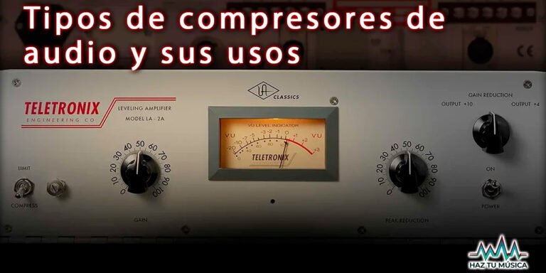 Tipos de compresores de audio y sus usos